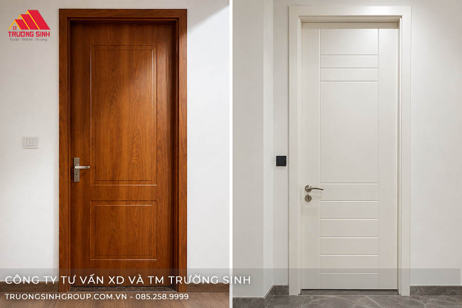 Cửa Composite soi huỳnh cho phòng ngủ